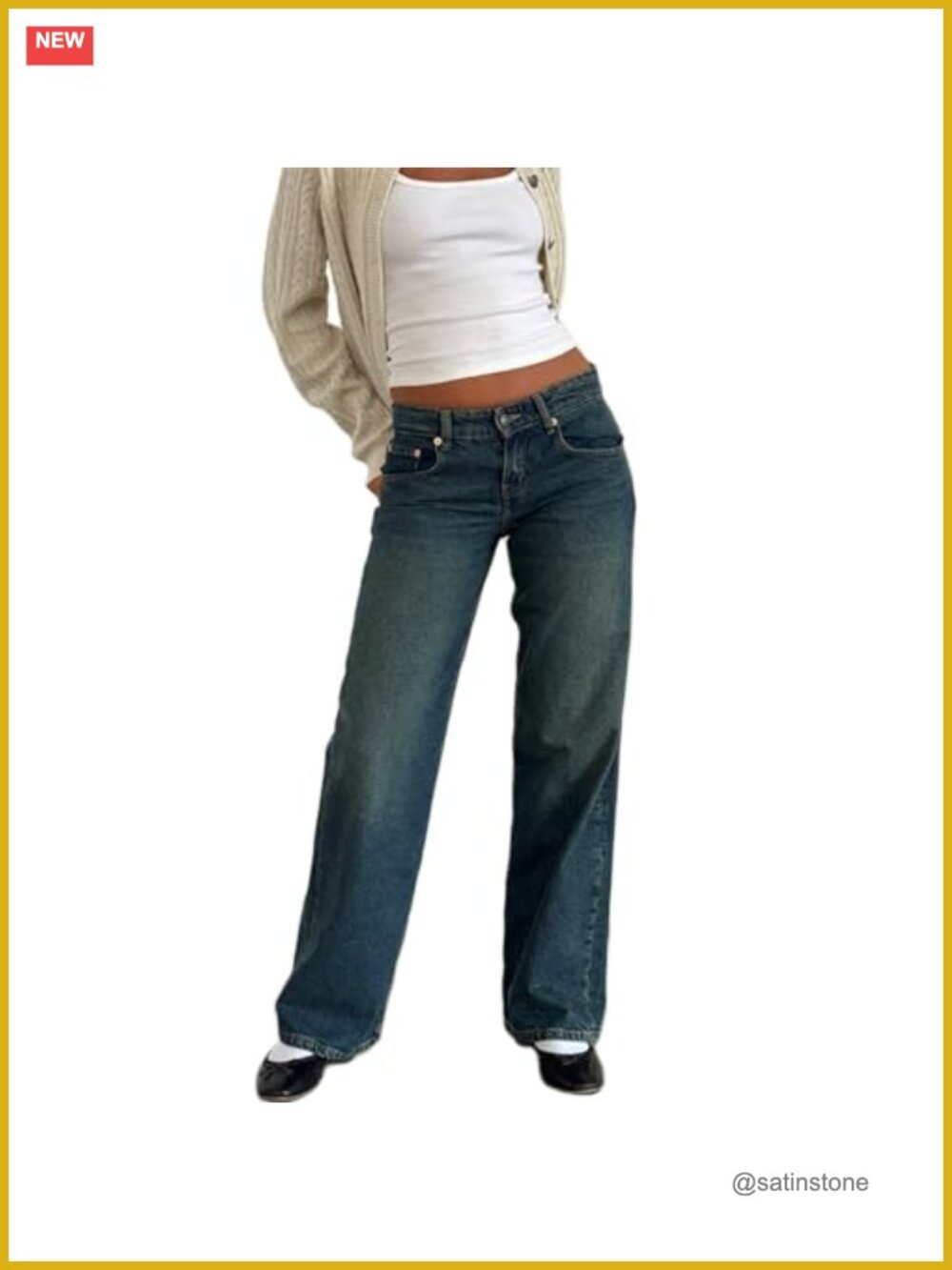 Vintage Low Rise Wide Leg Baggy Mom Jeans for Women Y2k Streetwear Denim Pants
